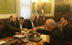 27 September 2017 The Chairman of the Committee on Education, Science, Technological Development and the Information Society in meeting with the Bulgarian Ambassador in Serbia